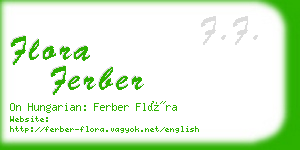 flora ferber business card